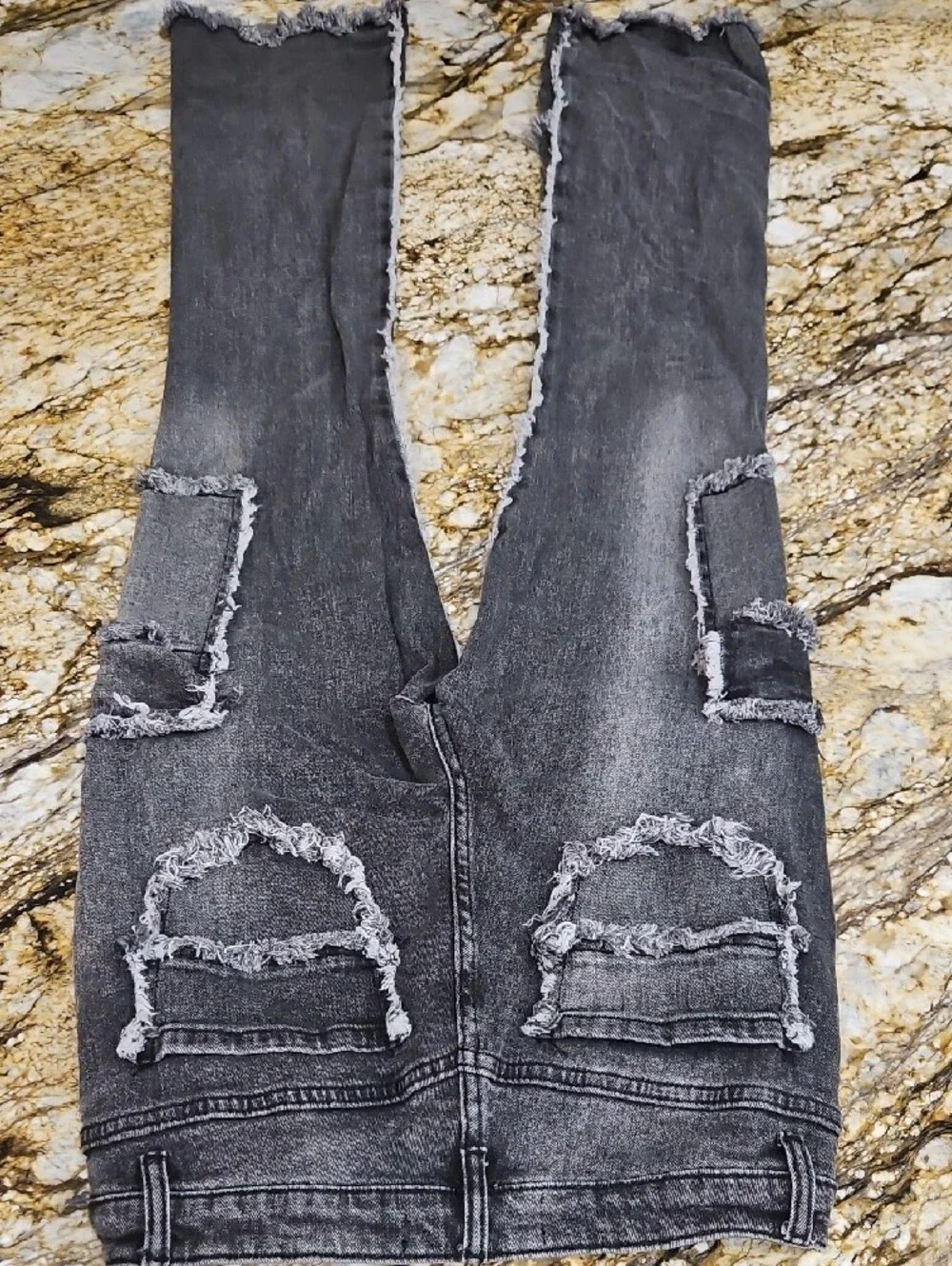 Rockstar Original Men's Distressed Grey Jeans. Size S (28/34)